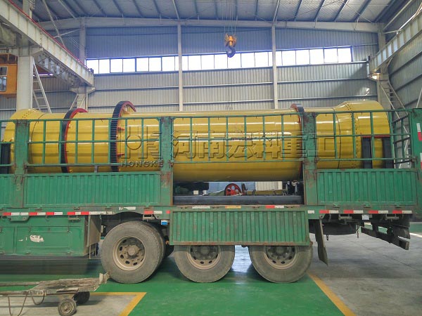 黑龍江綏化的客戶，您采購的雞糞烘干機(jī)已發(fā)出，請(qǐng)查收